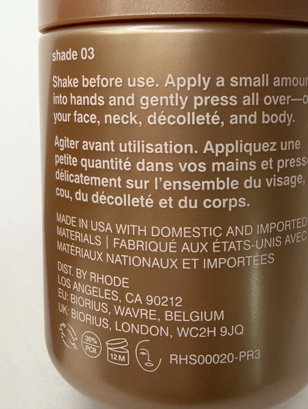 Rhode Highlight Milk Shade 03 65mL Multipurpose Luminizer Glow NEW IN BOX￼